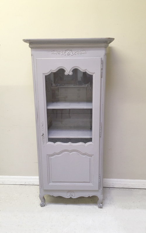 old french louis xv display cabinet